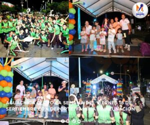AGUACHICA CERRÓ LA SEMANA DEL VIERNES 18 DE SEPTIEMBRE CON DEPORTE, FAMILIA Y VACUNACIÓN